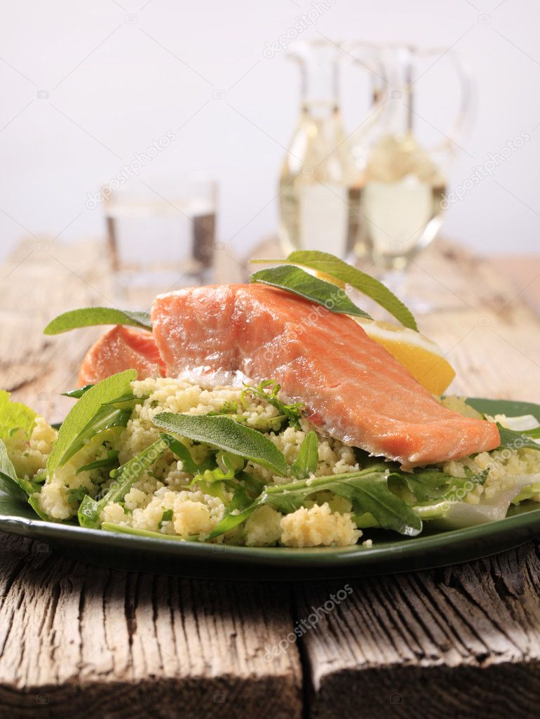 Salmon and couscous