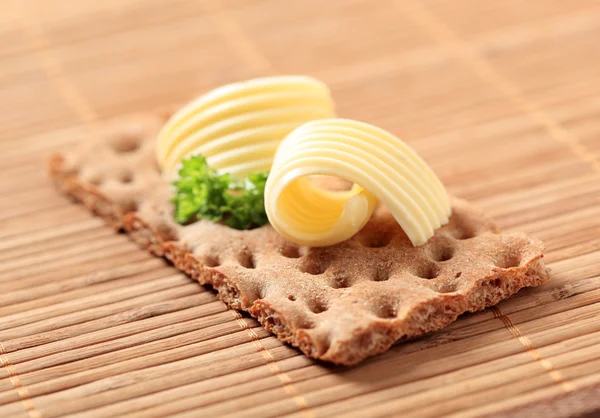 脆的面包和黄油 — 图库照片