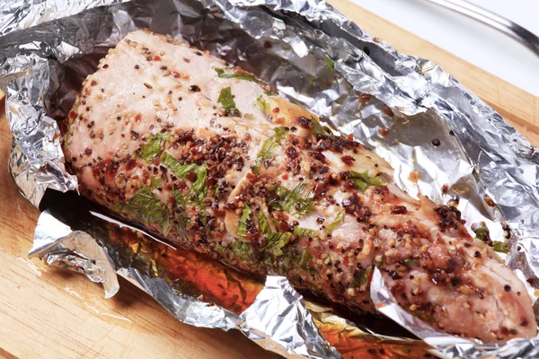 Grilled pork tenderloin — Stock Photo, Image