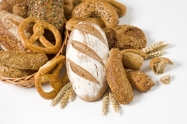 다양 한 브라운 빵 — 스톡 사진