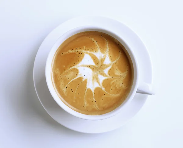Latte met schuim kunst — Stockfoto