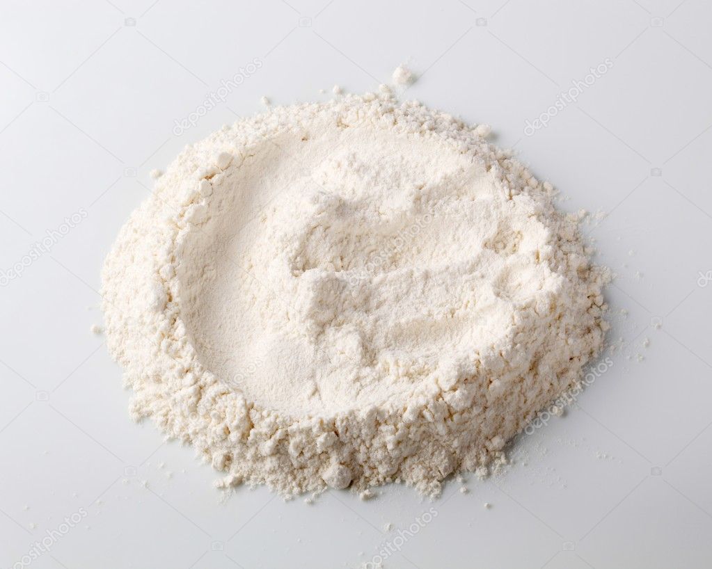 Heap of flour - studio shot