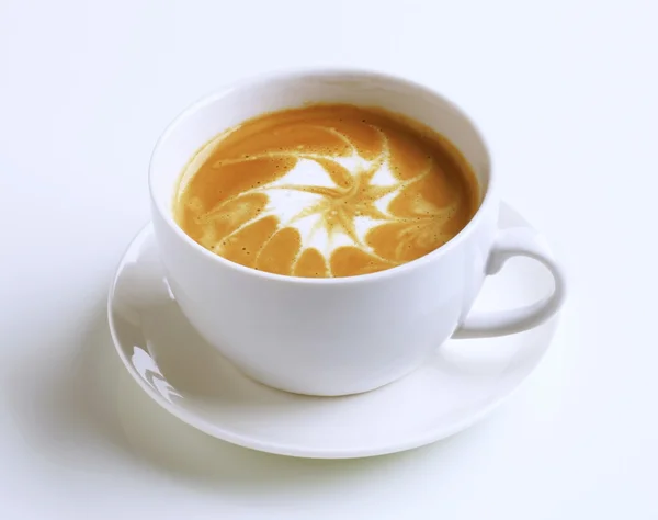 Latte with froth art — Stock Photo, Image