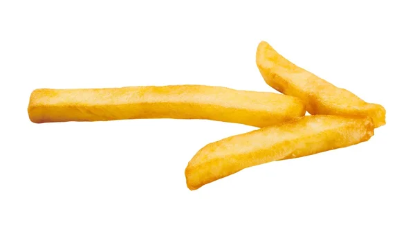 Arrow Made Crisp French Fries Cutout — Stock Photo, Image