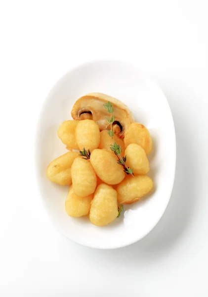 Italienske Dumplings Belagt Med Dej Stegt - Stock-foto