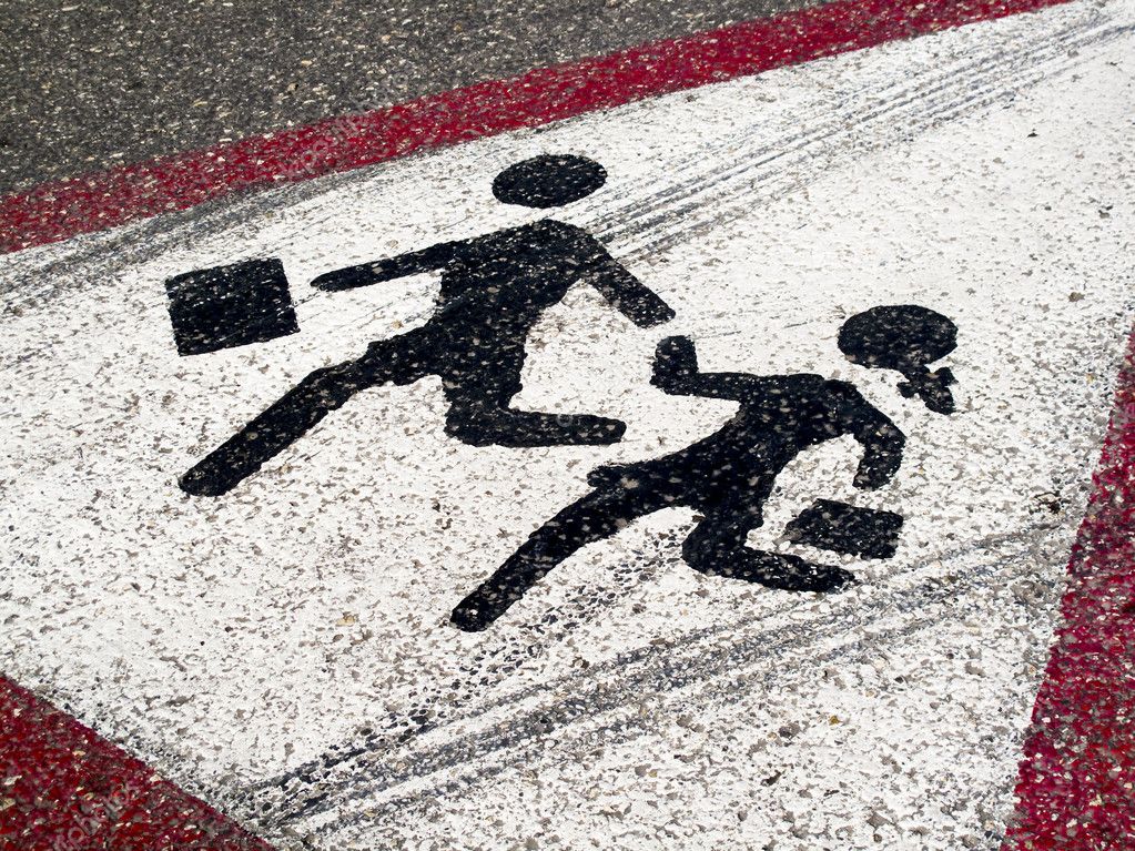 Sign on the road- Children crossing