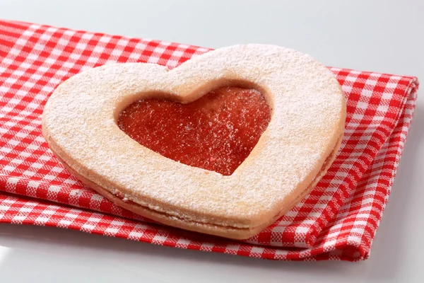 Biscoito em forma de coração — Fotografia de Stock