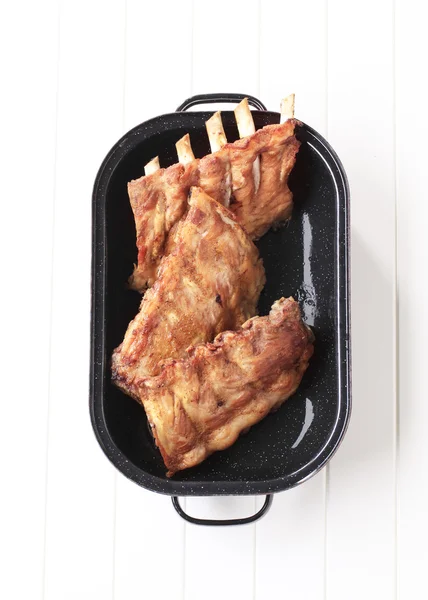 Geroosterd varkensvlees ribben — Stockfoto