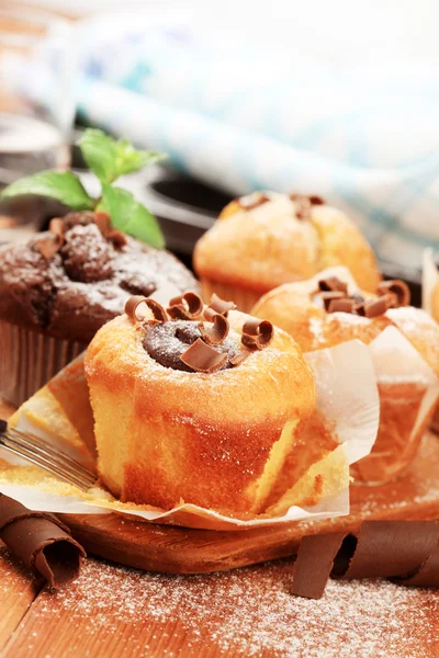 Verse muffins en cakejes — Stockfoto