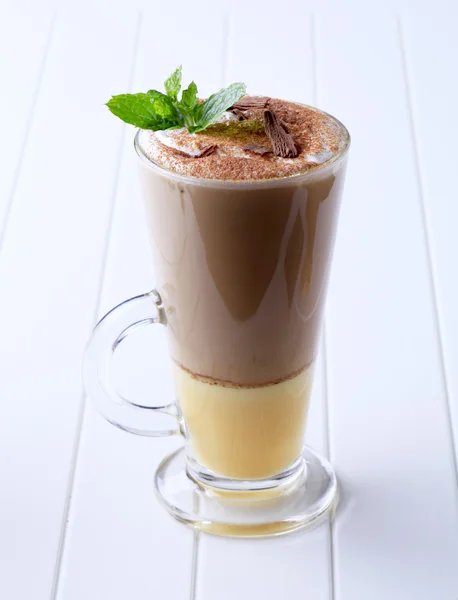 Bebida Café Con Trago Ponche Huevo — Foto de Stock