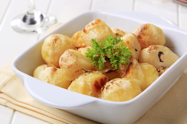 Batatas revestidas de queijo — Fotografia de Stock