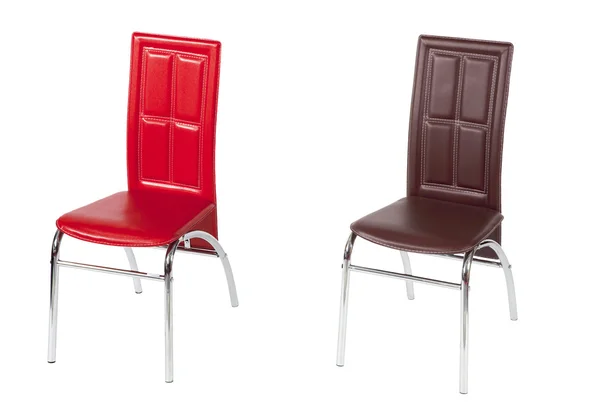 Столовые стулья с высокой спинкой — стоковое фото