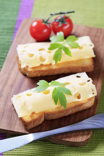 Тосты с сыром — стоковое фото