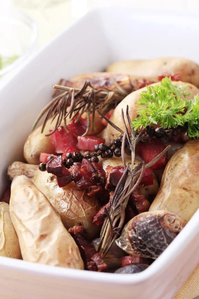 Pečené bramborové misky — Stock fotografie