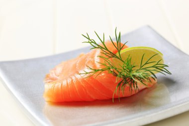 Smoked salmon clipart