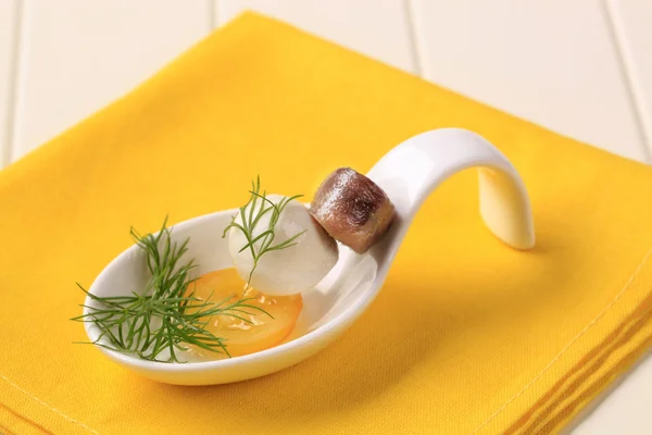 Bite-sized hors d'oeuvre — Stock Photo, Image
