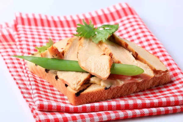 Grilované krůtí sendvič — Stock fotografie