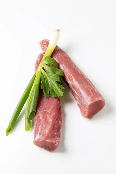 Filetto di maiale crudo — Foto Stock