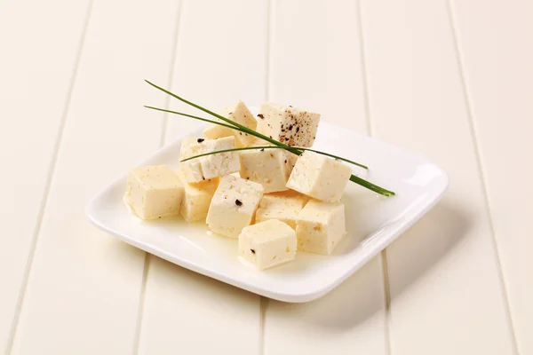 Marinovaný feta sýr — Stock fotografie