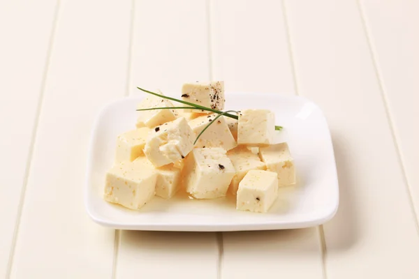 Marinated Feta Cheese — Stock Photo, Image