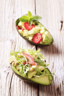 Avocado salads clipart