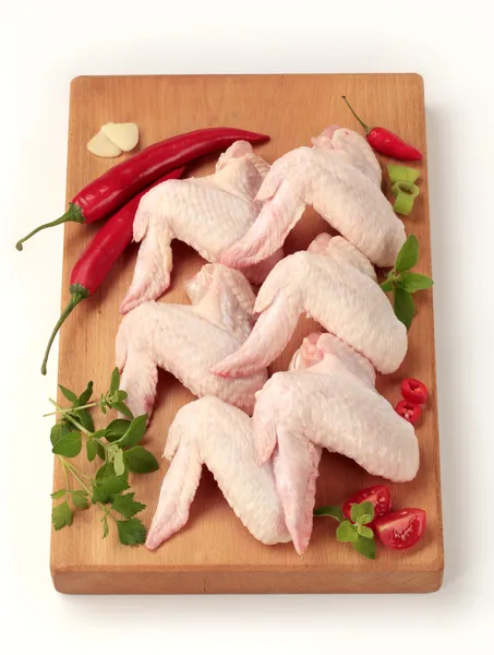 Ruwe kippenvleugels — Stockfoto