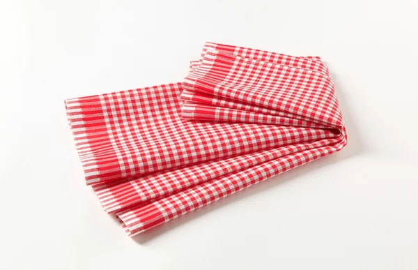 Красно-белое полотенце — стоковое фото