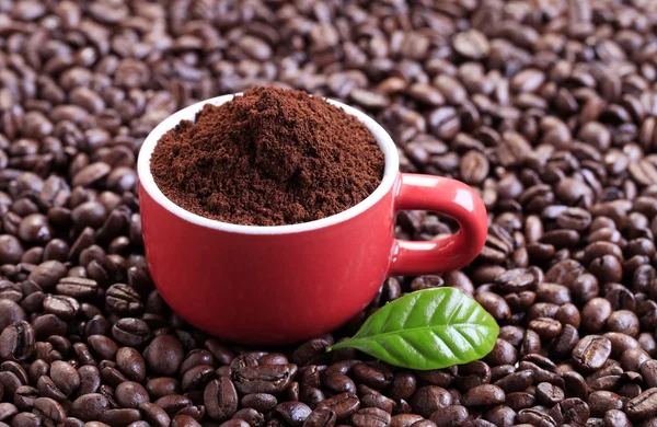 Přízemní káva — Stock fotografie