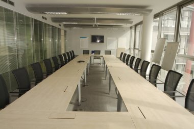 Empty Boardroom clipart