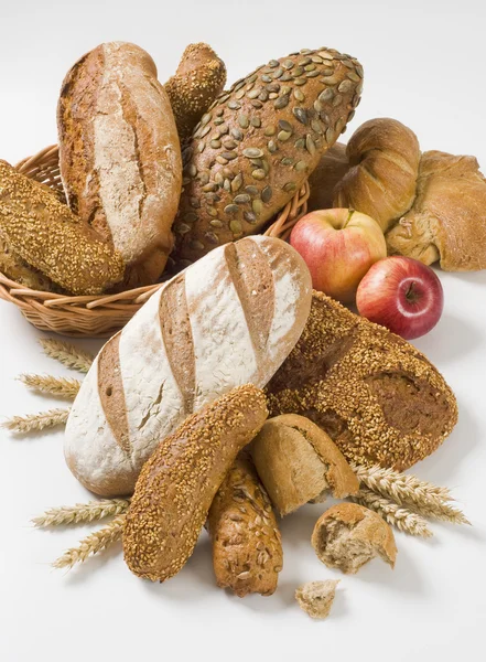 Barna kenyér választéka — Stock Fotó