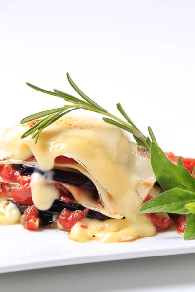 Vegetarian lasagna — Stock Photo, Image