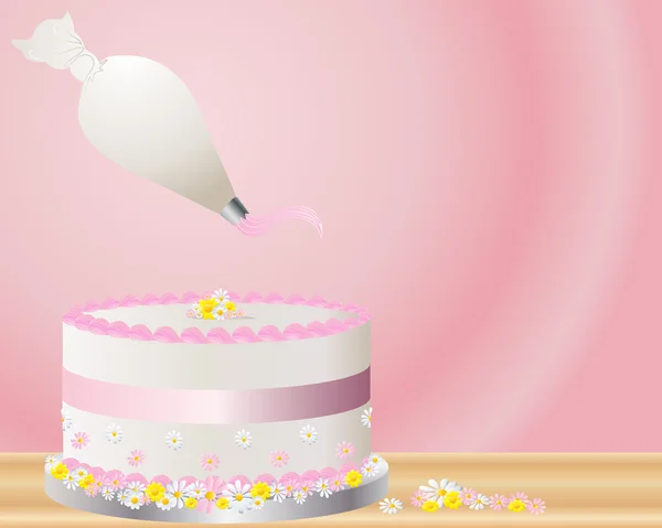 Décoration de gâteau — Image vectorielle
