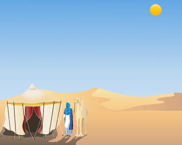 Deserto arabo — Vettoriale Stock