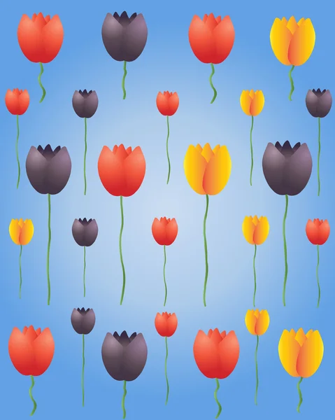 Tulipaner – stockvektor