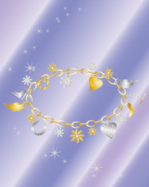 Charm bracelet clipart