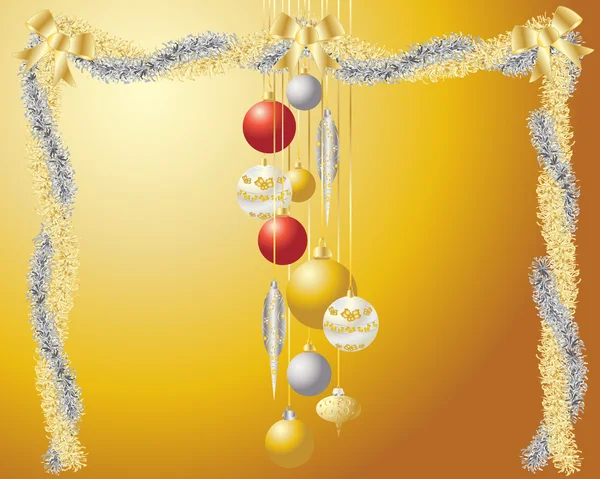 Guirlandes de Noël — Image vectorielle