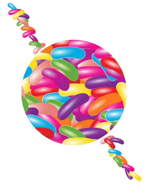 Jelly beans — Stock Vector