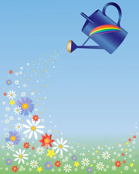 彩虹喷壶 — 图库矢量图片