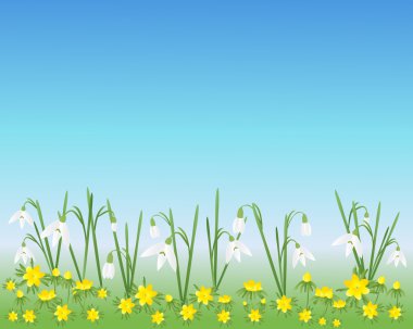 Spring flowers clipart