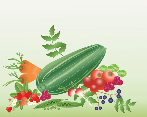 Frutas y hortalizas — Archivo Imágenes Vectoriales
