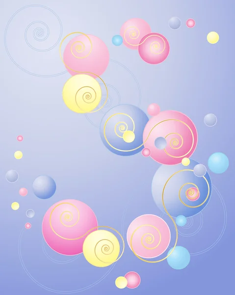 Färgade bubblor — Stock vektor