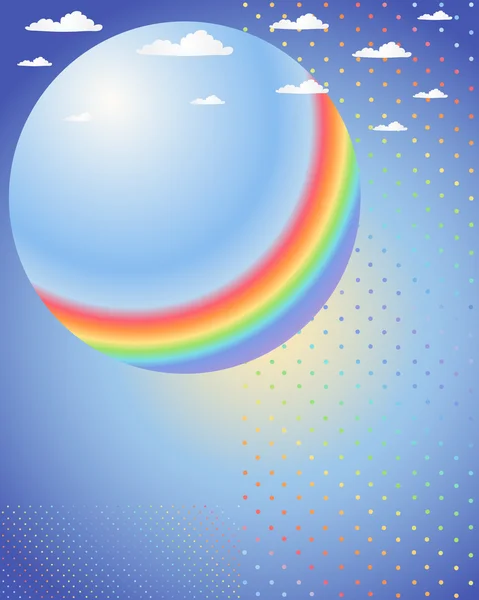 Rainbow ball — Stock Vector