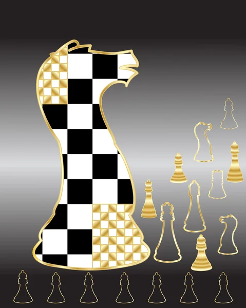 Šachy prvky — Stockový vektor
