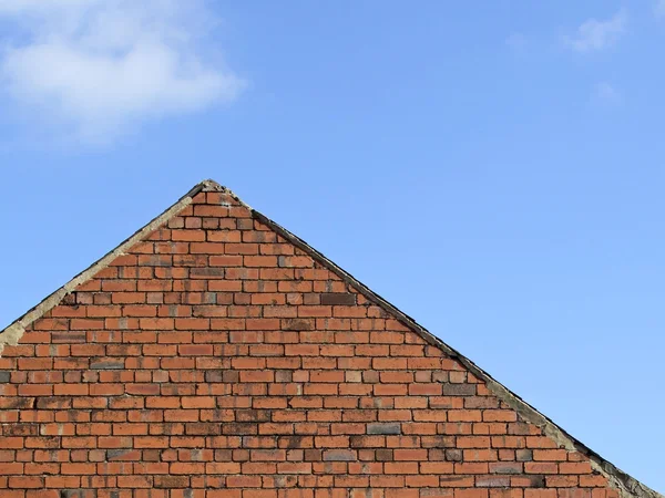 Gable end of a house — Stock Photo, Image