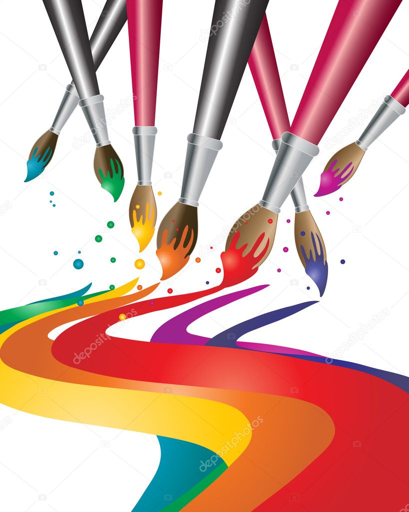 paintbrush vector painting