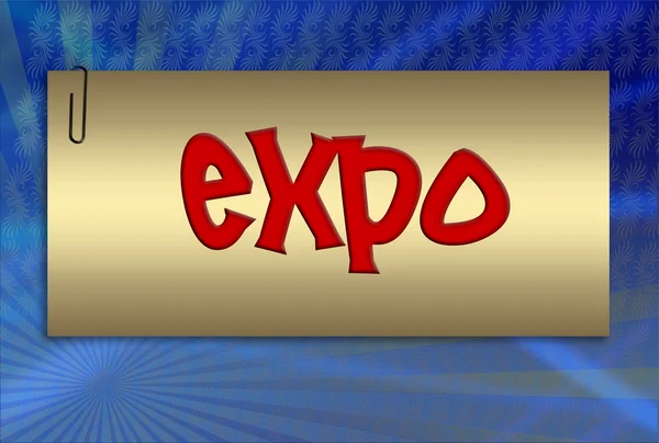 Expo, ilustração — Fotografia de Stock