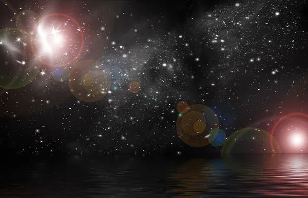 Stjärnornas ljus i rymden — Stockfoto