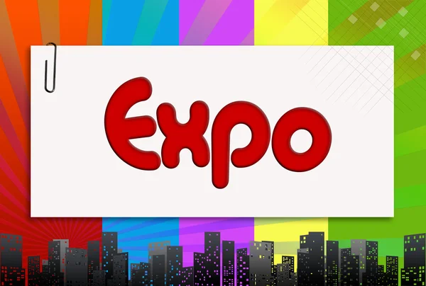Expo, ilustracja — Zdjęcie stockowe