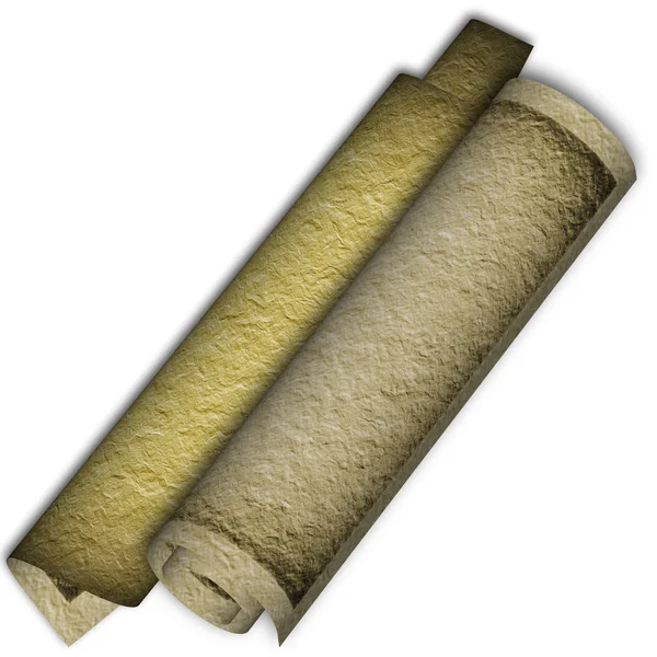 Textural old Paper roll — Stock Photo, Image