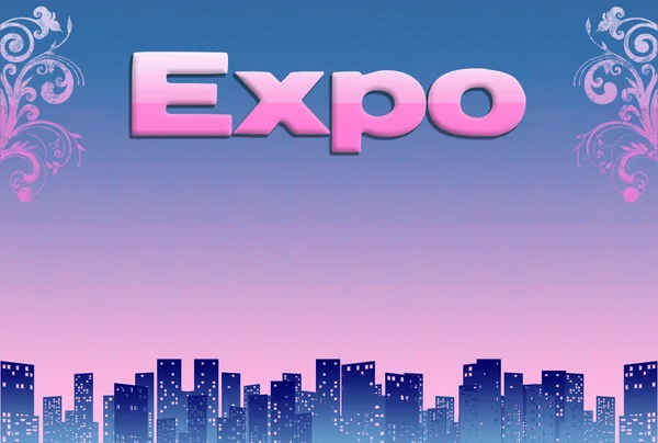 Expo, ilustracja — Zdjęcie stockowe